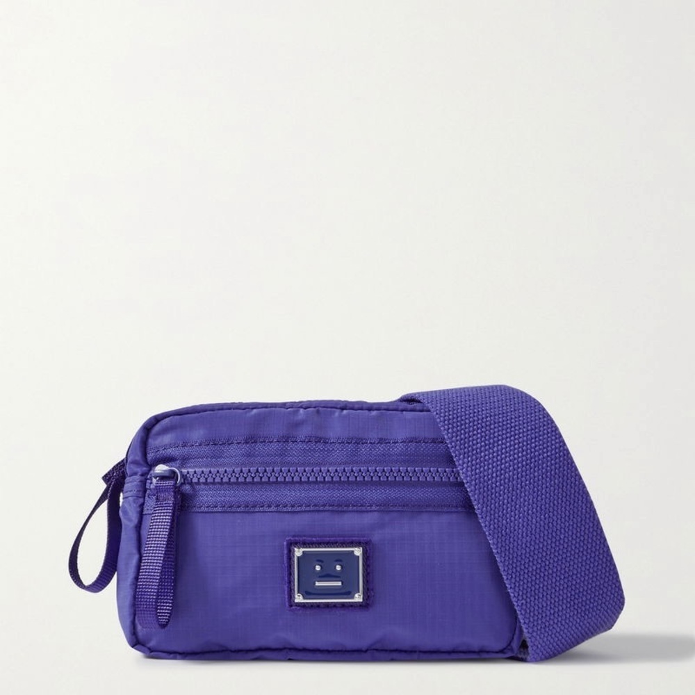 Acne Purple Mini Crossbody Bag